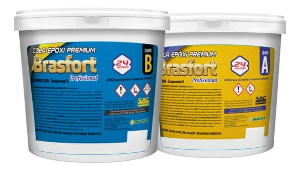 Araldite Cola Epóxi Brasfort Profissional 1,8 Kg A+b - Brascola