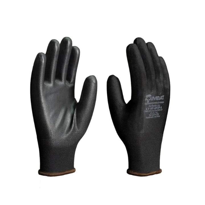 Luva Pu Preta Tamanho G - Imbat