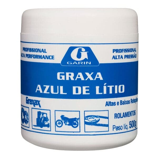 Graxa azul de Lítio 500 Gr Garin