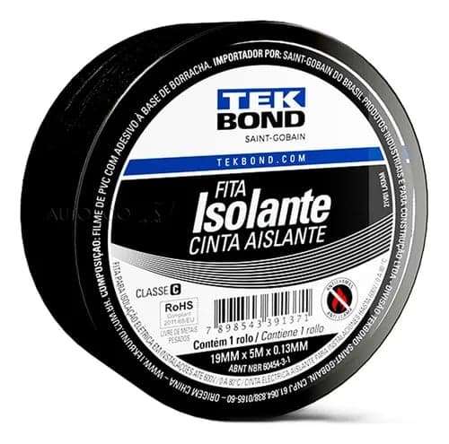 Fita Isolante 19 x 20 mm Tekbond