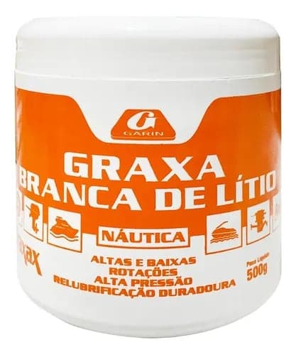 Graxa de Lítio branca Náutica 500Gr Garin