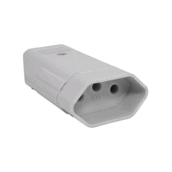 Plug Tomada Pino Fêmea 2p T20 Amper Perlex