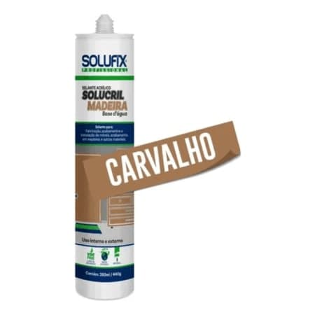 Selante para Madeira Acabamento Carvalho Solufix
