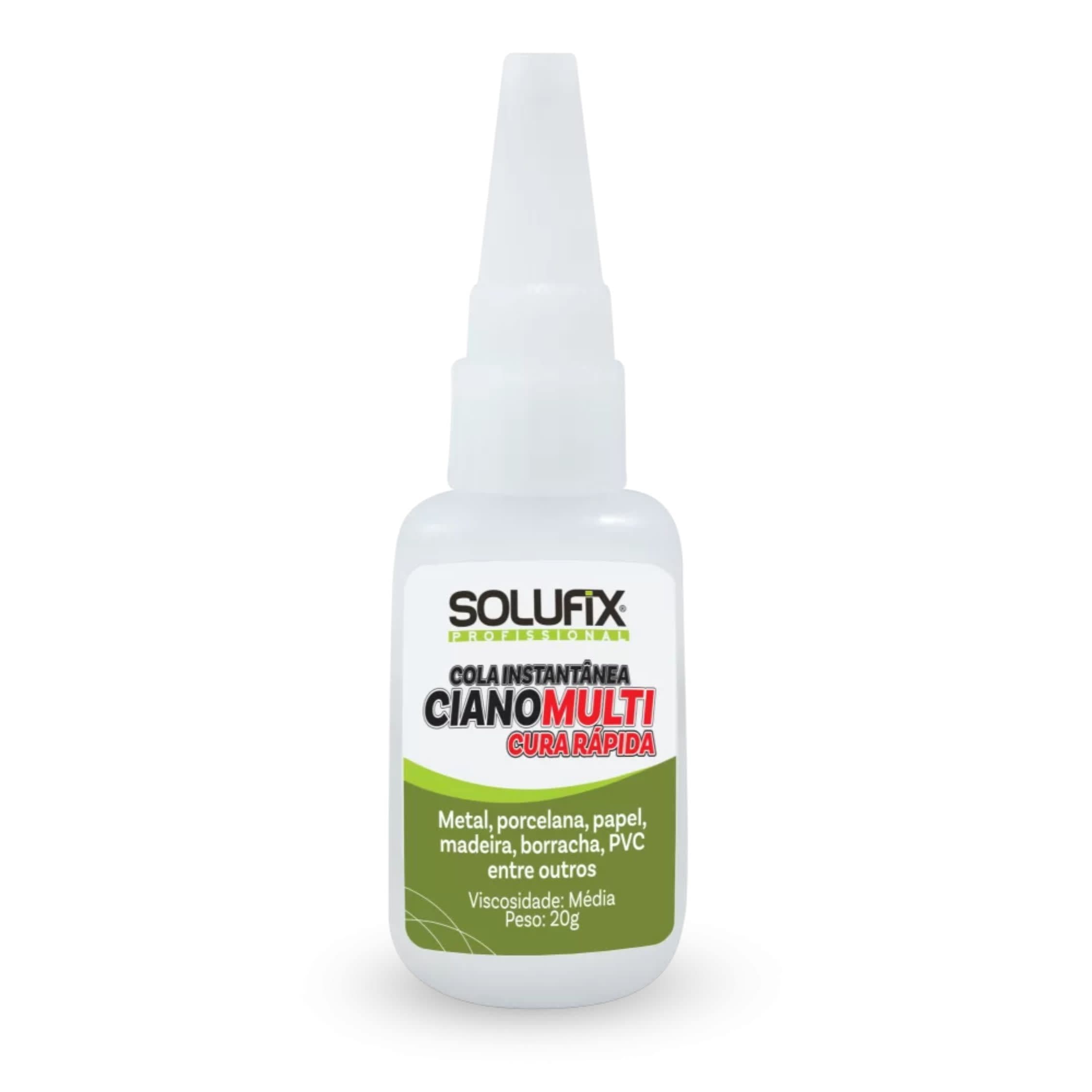 Cola Instantânea Ciano Multi 20g – Solufix | Adesão Rápida E Versátil Para Diversos Materiais