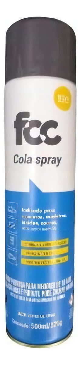 Cola De Contato Spray - Fcc | Praticidade E Fixação Imediata Em Diversos Materiais