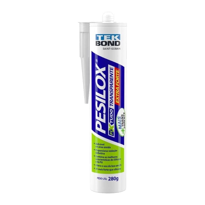 Adesivo Adespec Pesilox Fixtudo Transparente 280g - Fixação E Vedação Profissional