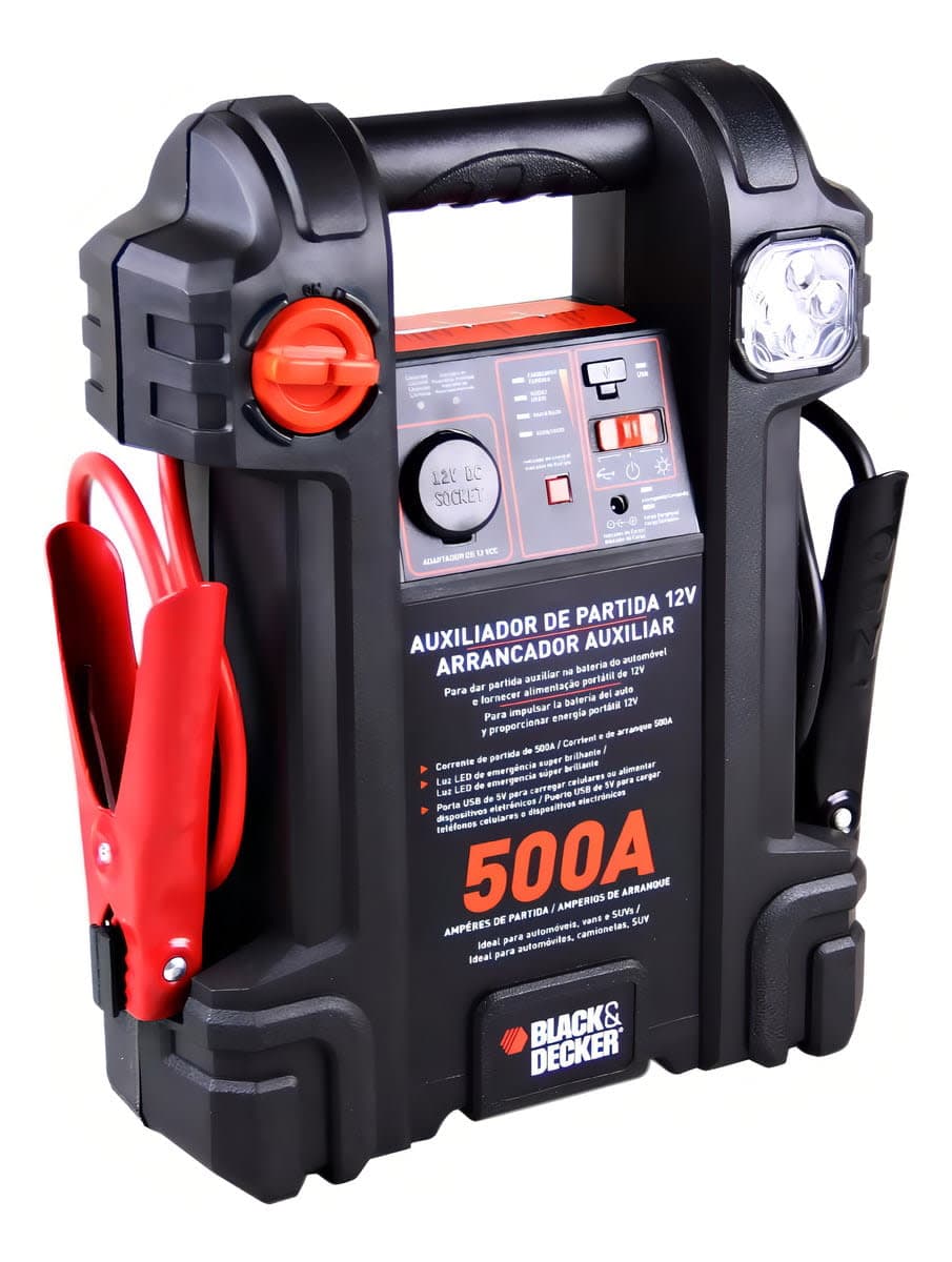 Auxiliador De Partida 12v 500a - Black+decker