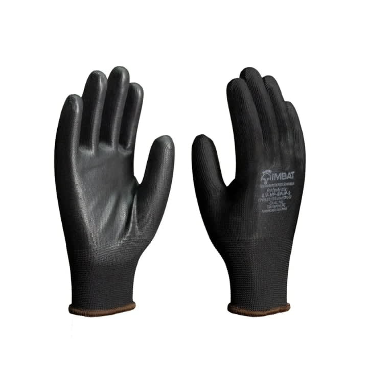 Luva Pu Preta Tamanho G - Imbat