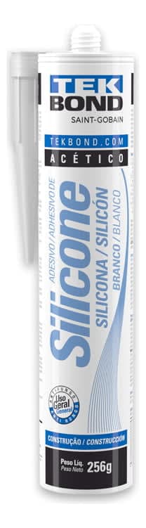 Silicone Acético Branco 256g - Tekbond