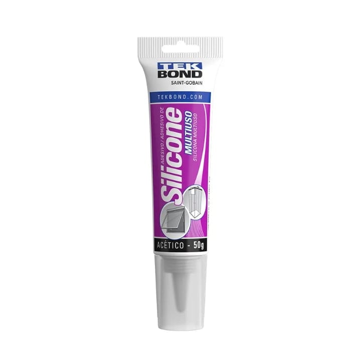 Adesivo De Silicone Acético Multiuso Transparente 50g Adesivo De Silicone Acético Multiuso Transparente 50g