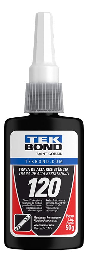 Adesivo Trava Roscas At 120 Vermelho 50g - Fixação E Segurança Profissional