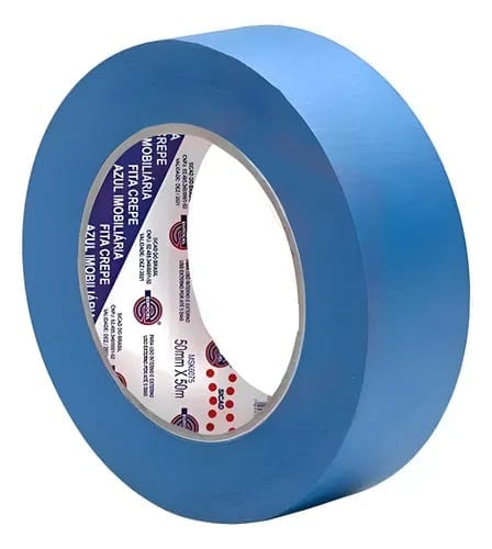 Fita Crepe Azul 25mm x 50 Metros Eurocell