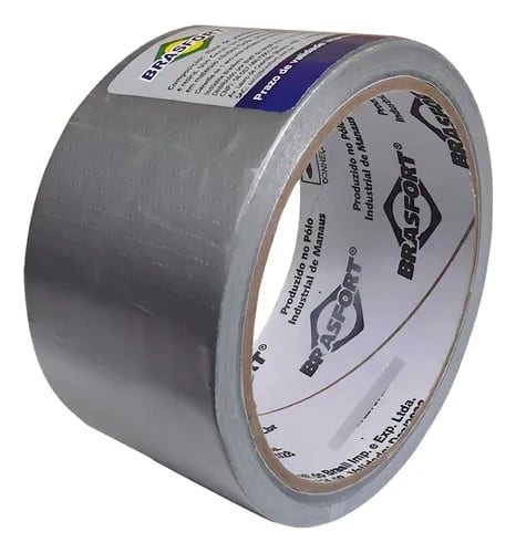 Fita Silver tape cinza 48mm x 10 Metros - Brasforte