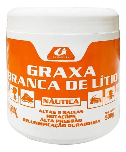 Graxa de Lítio branca Náutica 500Gr Garin