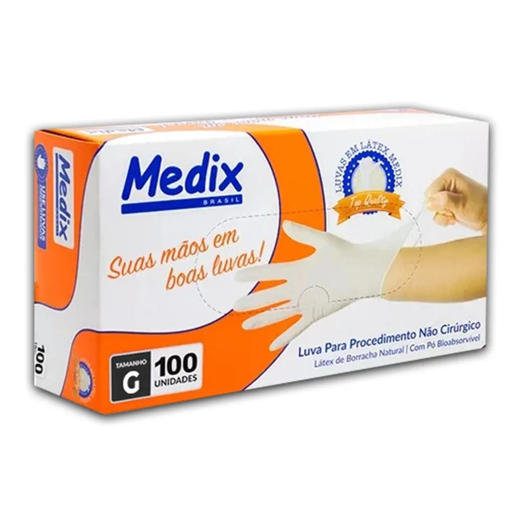 Luva Latex Com Po Tamanho G Medix
