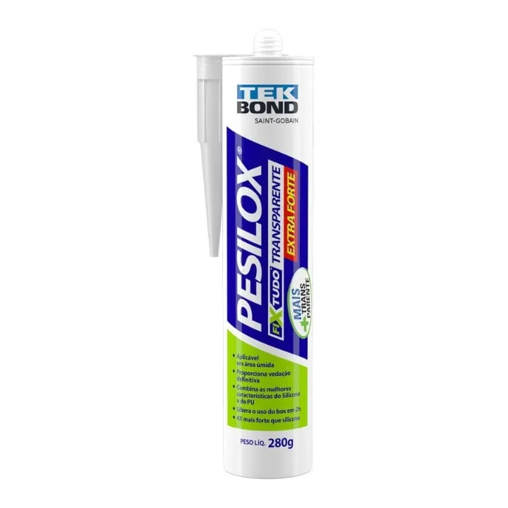 Adesivo Adespec Pesilox Fixtudo Transparente 280g - Fixação E Vedação Profissional