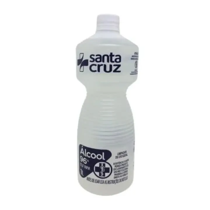 álcool 92,8% 1l - Santa Cruz | Potência Na Limpeza E Uso Industrial
