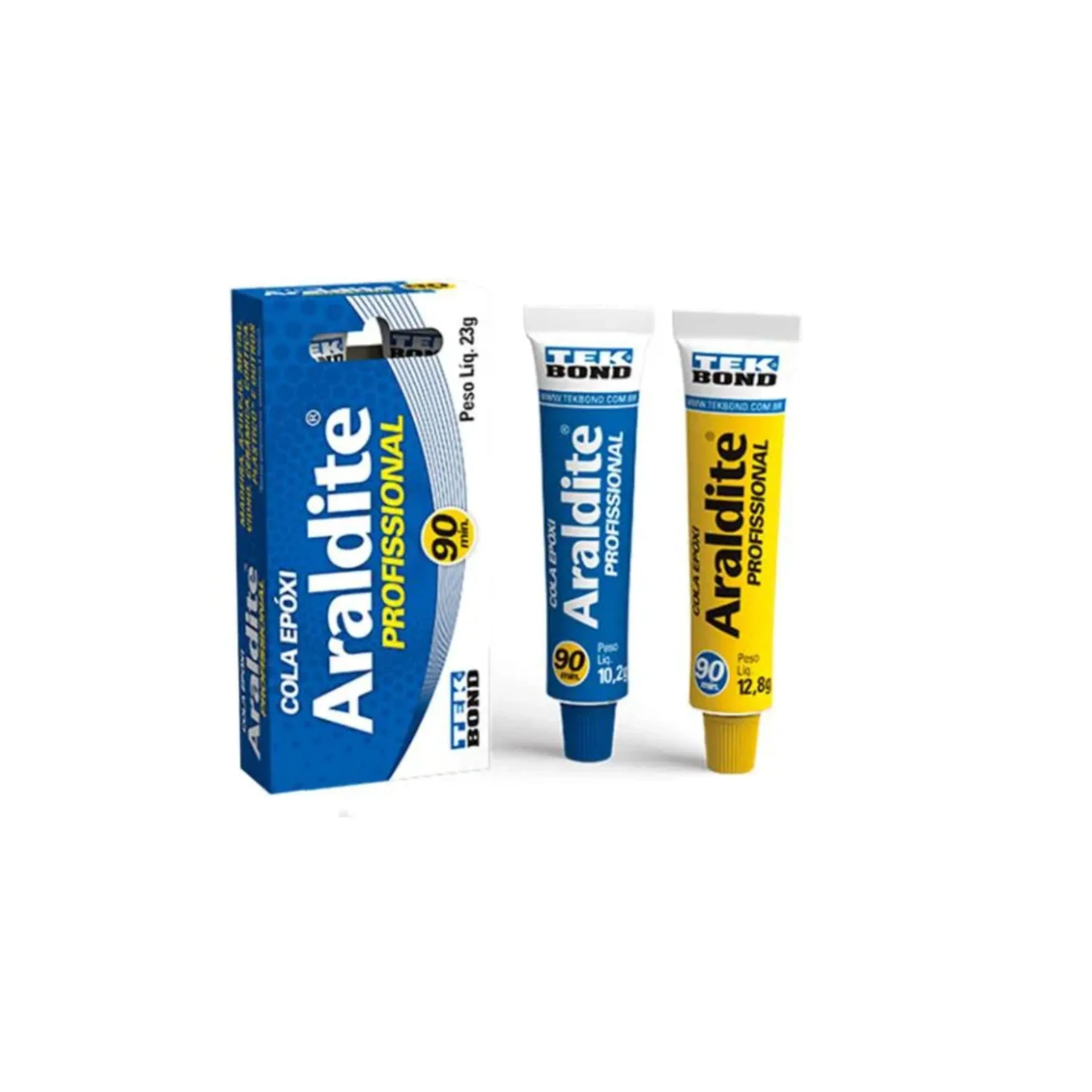 Araldite Profissional 90 Minutos 23g – Tekbond | Adesivo Epóxi De Alta Resistência Para Fixações Est