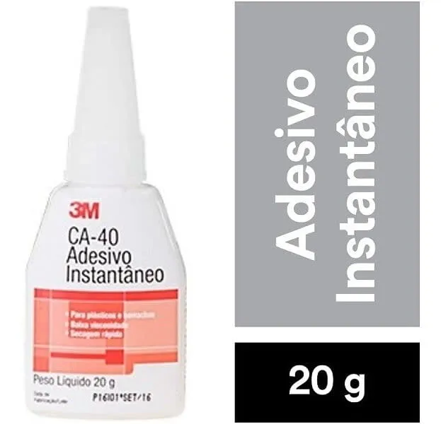 Cola Adesivo Instantâneo 3m Scotch-weld Ca 40 20g | Alta Performance Para Colagens Rápidas E Resiste