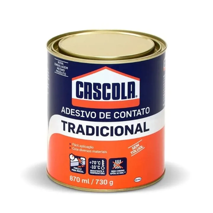 Cola De Contato Tradicional 730g - Cascola | Fixação Forte E Durável