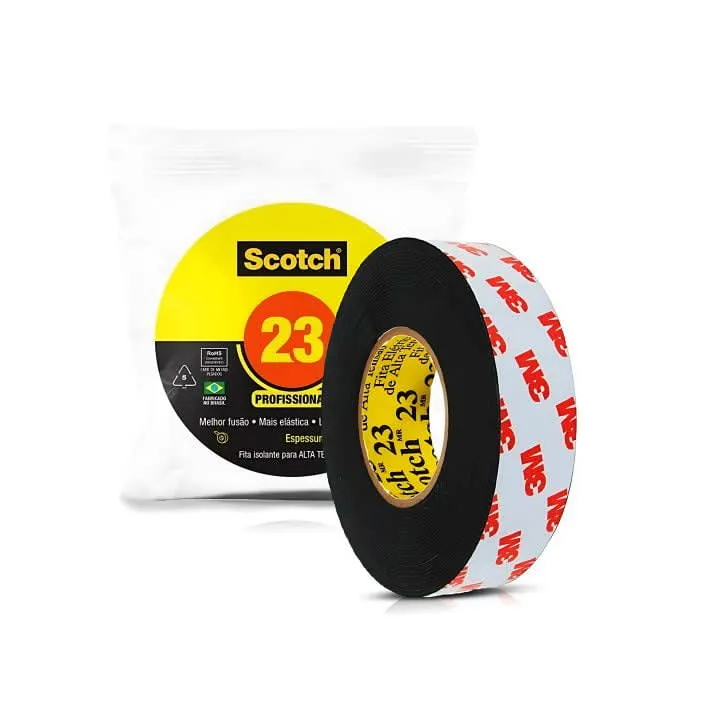 Fita Isolante Para Alta Tensão 19mm X 10m - 3m™ Scotch™ 23 Fita Isolante Para Alta Tensão 19mm X 10m - 3m™ Scotch™ 23